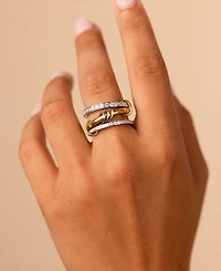 Sterling Forever Garwyn Linked Stacking Ring Set