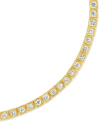 Sterling Forever Christina Square Cubic Zirconia Tennis Bracelet