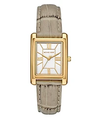 Michael Kors Women's Essex Three-Hand Nude Leather Watch, 26x36mm