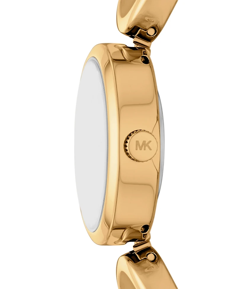 Michael Kors Women's Maude Three-Hand Gold-Tone Stainless Steel Watch