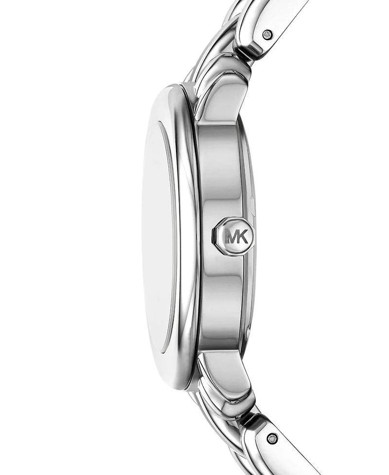 Michael Kors Women's Phoebe Three-Hand Silver-Tone Stainless Steel Watch, 36mm