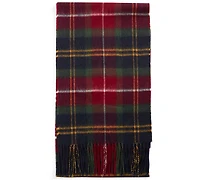 Barbour Men's Cashmere Winterberry Tartan Scarf