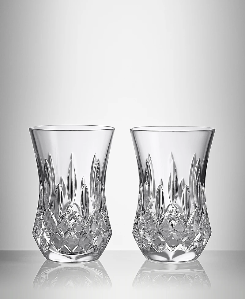 Waterford Connoisseur Lismore Flared Tumbler 5 oz, Set of 2