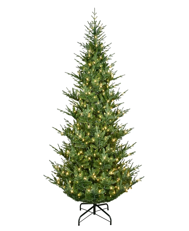 Puleo 10' Pre-Lit Artificial Hillside Spruce Tree