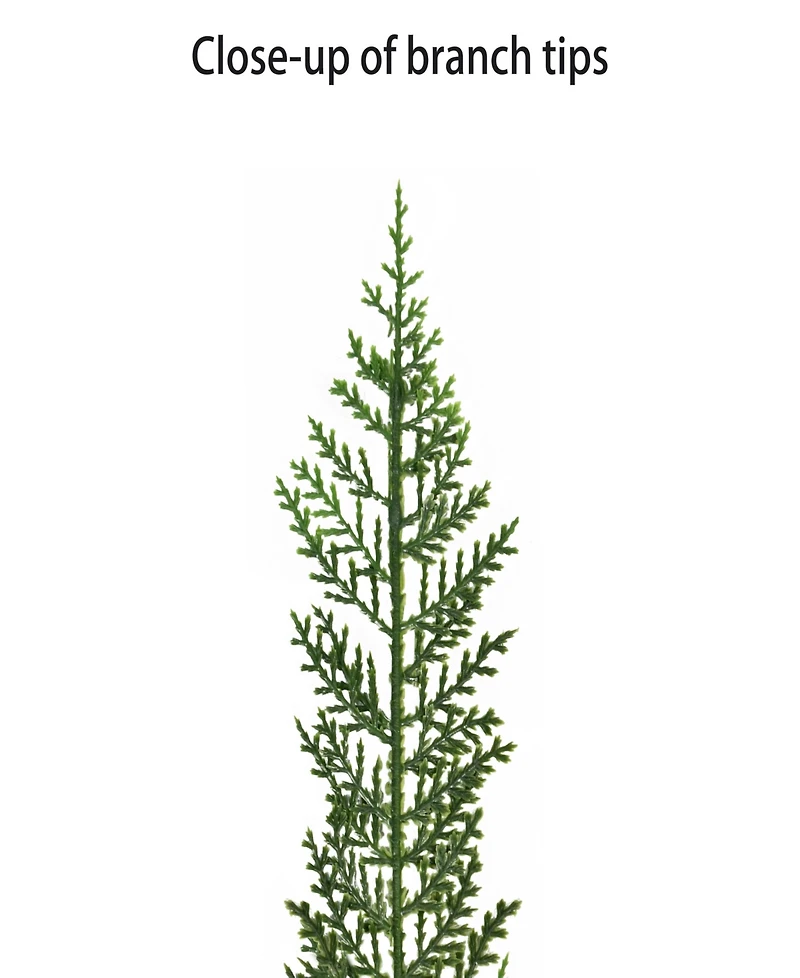 Puleo 9' x 10" Pre-Lit Battery-Operated Cedar Garland