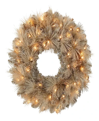 Puleo 24" Pre-Lit Battery-Operated Wreath