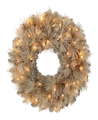 Puleo 24" Pre-Lit Battery-Operated Wreath