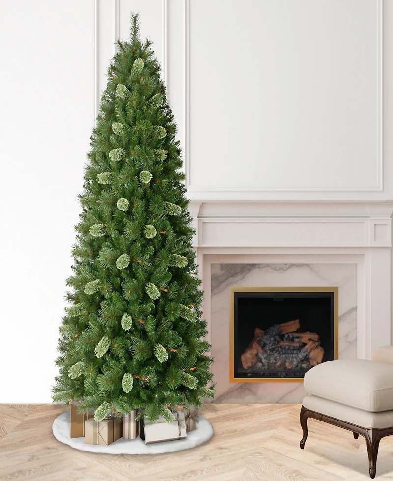 Puleo 7.5' Slim Teton Pine Artificial Christmas Tree
