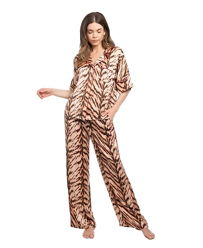 Midnight Bakery Women's 2-Piece Printed Pajama Set