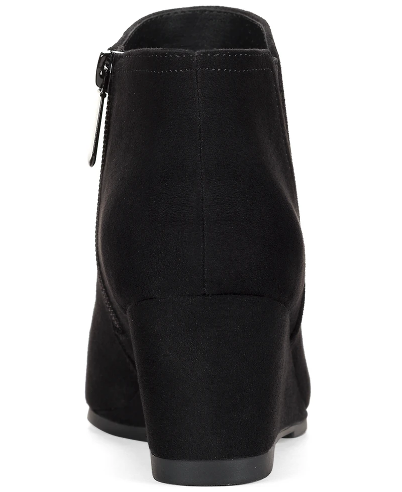 Style & Co Women's Poppyy Wedge Heel Booties, Macy's Exclusive