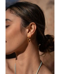 Ottoman Hands Aida Hoop Earrings