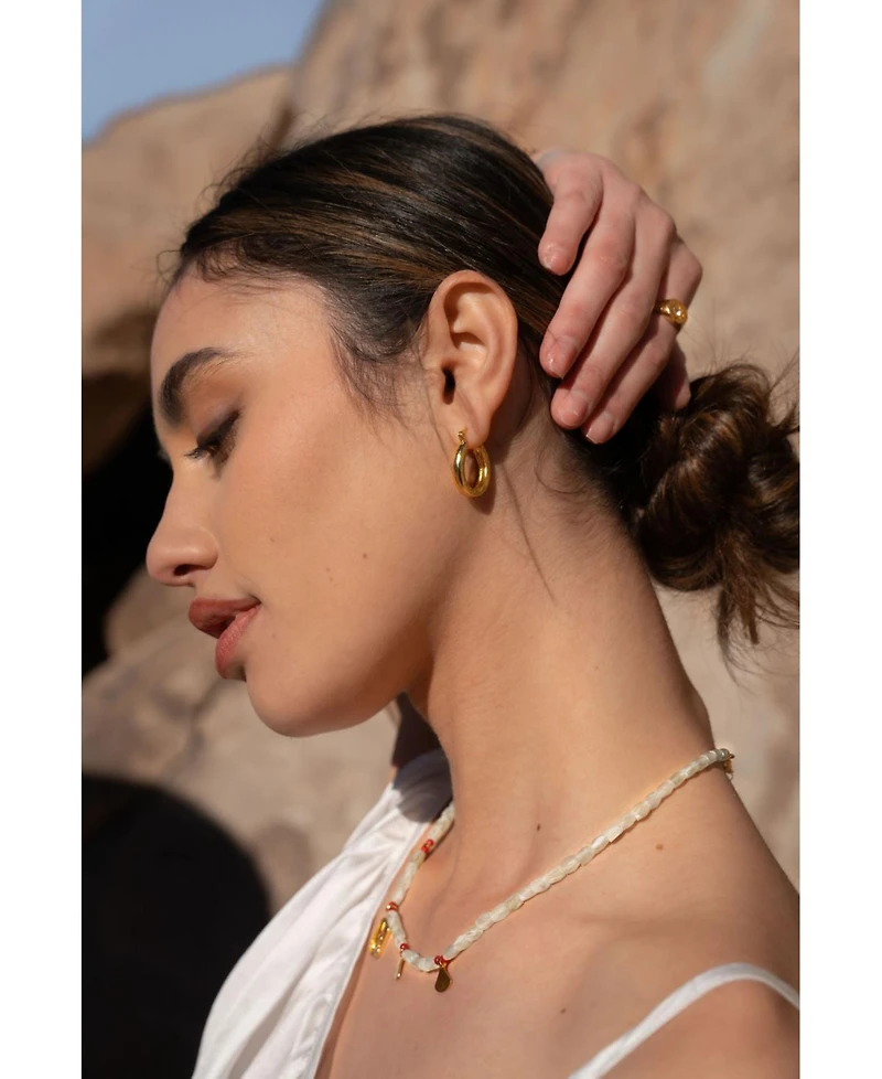 Ottoman Hands Caprice Hoop Earrings