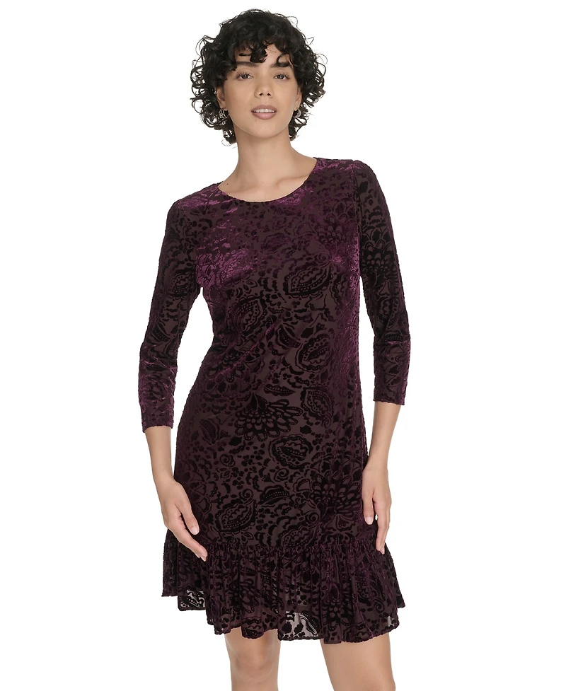 Tommy Hilfiger Petite Burnout Shift Dress