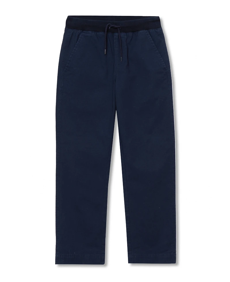 Lands' End Boys Stretch Soft Rib Waist Iron Knee Pull On Pants