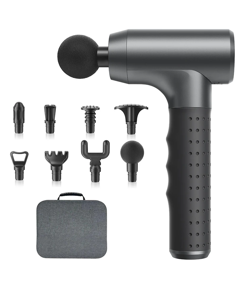 Skonyon 3200 Rpm Massage Gun Handheld Body Massager with 8 Interchangeable Heads for Muscle Relief