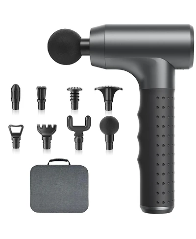 Skonyon 3200 Rpm Massage Gun Handheld Body Massager with 8 Interchangeable Heads for Muscle Relief