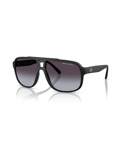Armani Exchange Men's Rectangle Sunglasses, AX4104S