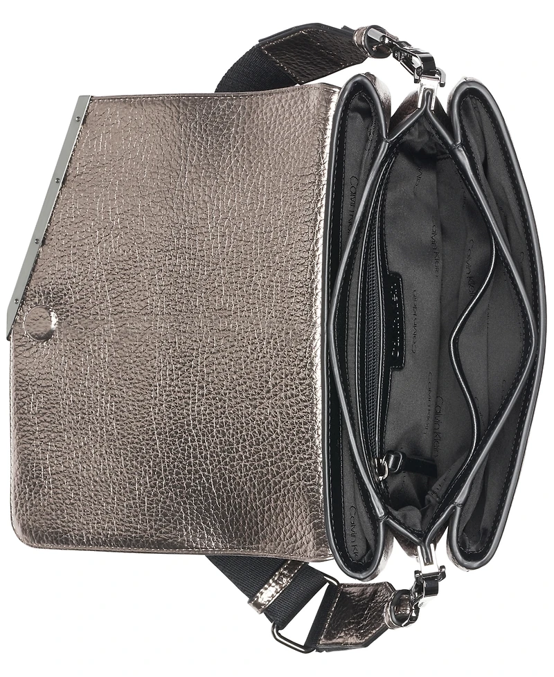 Calvin Klein Women's Ria Metallic Crossbody Bag