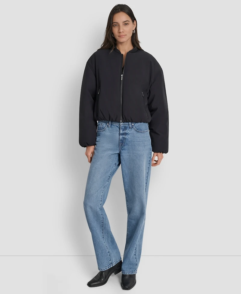 Dkny Jeans Women's Long Sleeve Bomber Jacket
