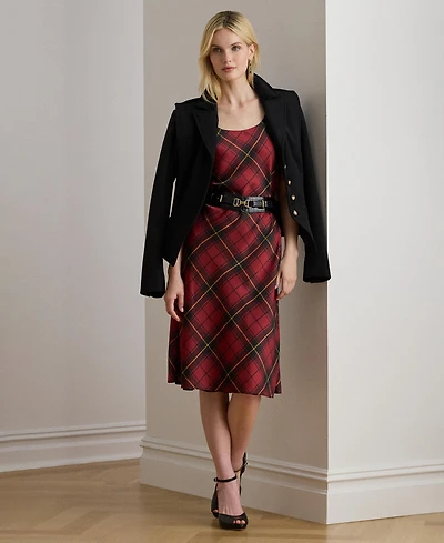 Lauren Ralph Women's Plaid Sleeveless Dress