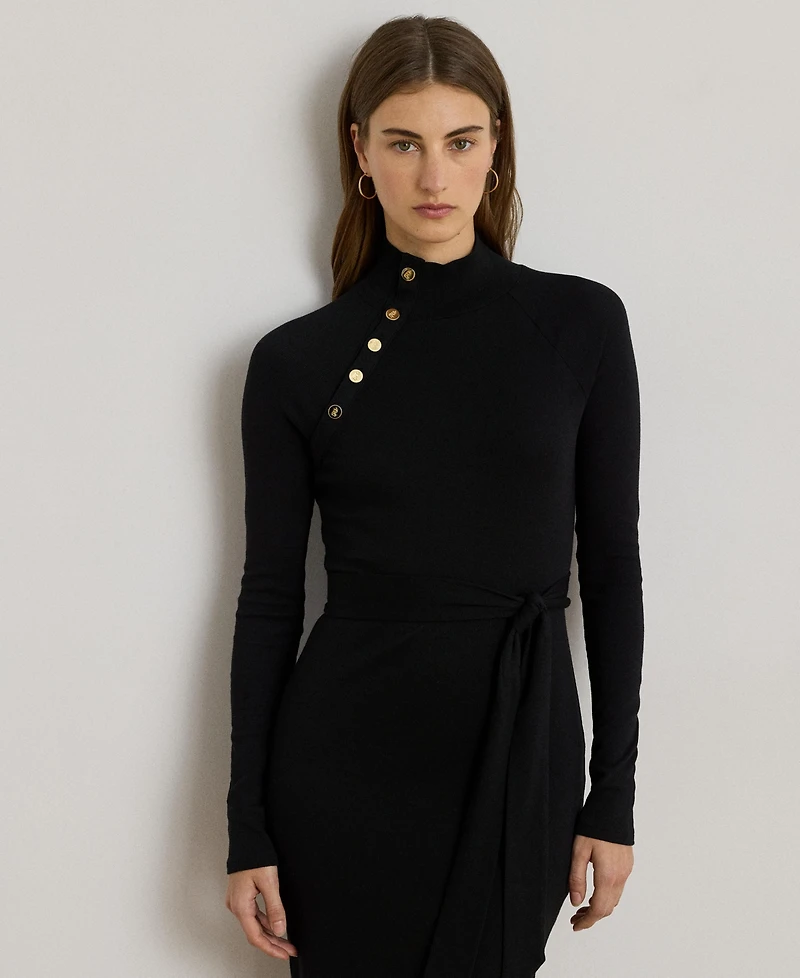 Lauren Ralph Lauren Women's Button Trim Dress