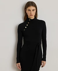 Lauren Ralph Lauren Women's Button Trim Dress