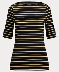 Lauren Ralph Women's Striped Boatneck T-shirt