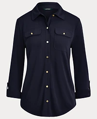 Lauren Ralph Women's Roll-Tab-Sleeve Cardigan