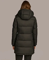 Donna Karan New York Women's Hooded Puffer Coat