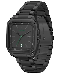 Lacoste Men's Ionic Plated Black Stainless Steel Bracelet Watch, 39mm