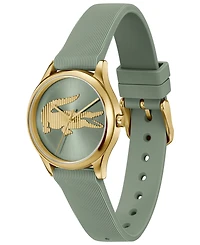 Lacoste Women's Crocodelle Green Silicone Strap Watch, 30mm