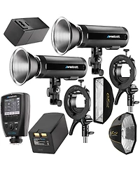 Westcott 2x FJ200 200Ws Strobe with Dc Battery