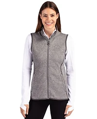 Cutter & Buck Women's Mainsail Sweater Knit Full Zip Vest