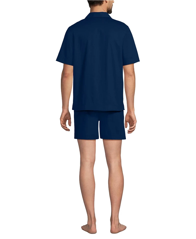 Lands' End Men's Short Sleeve Essential Sleep Set