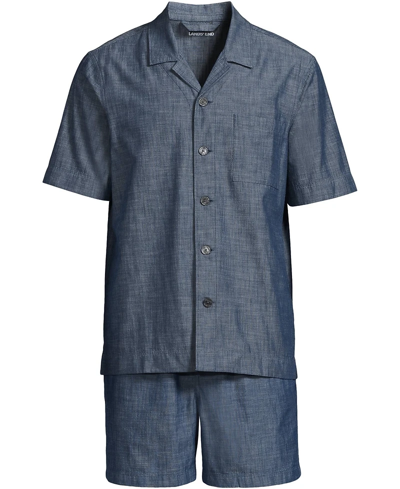Lands' End Men's Short Sleeve Essential Sleep Set