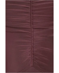 Lands' End Women's Silky Knit Ruched Maxi Dress