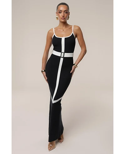 Jluxlabel Women's Belted Cami Maxi Dress