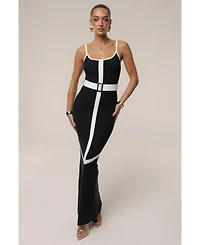 Jluxlabel Women's Belted Cami Maxi Dress