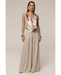 Jluxlabel Women's Summer Ease Wide Leg Pants