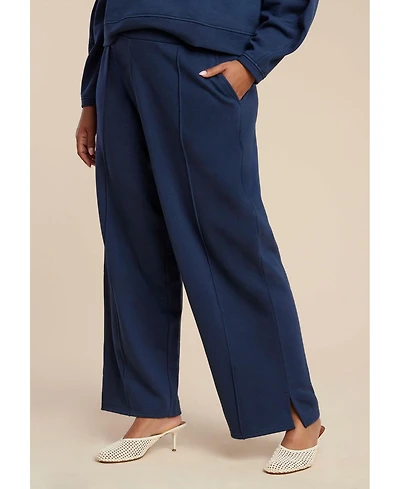 Eloquii Elements Women's Plus Seam Detail Sweatpant