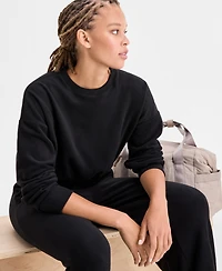 Id Ideology Women's Butter Fleece Cropped Sweatshirt, Macy's Exclusive