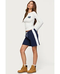 Edikted Women's Contrast Nylon Bermuda Shorts
