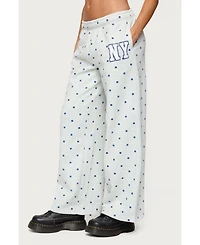 Edikted Women's Ny Babe Polka Dot Sweatpants