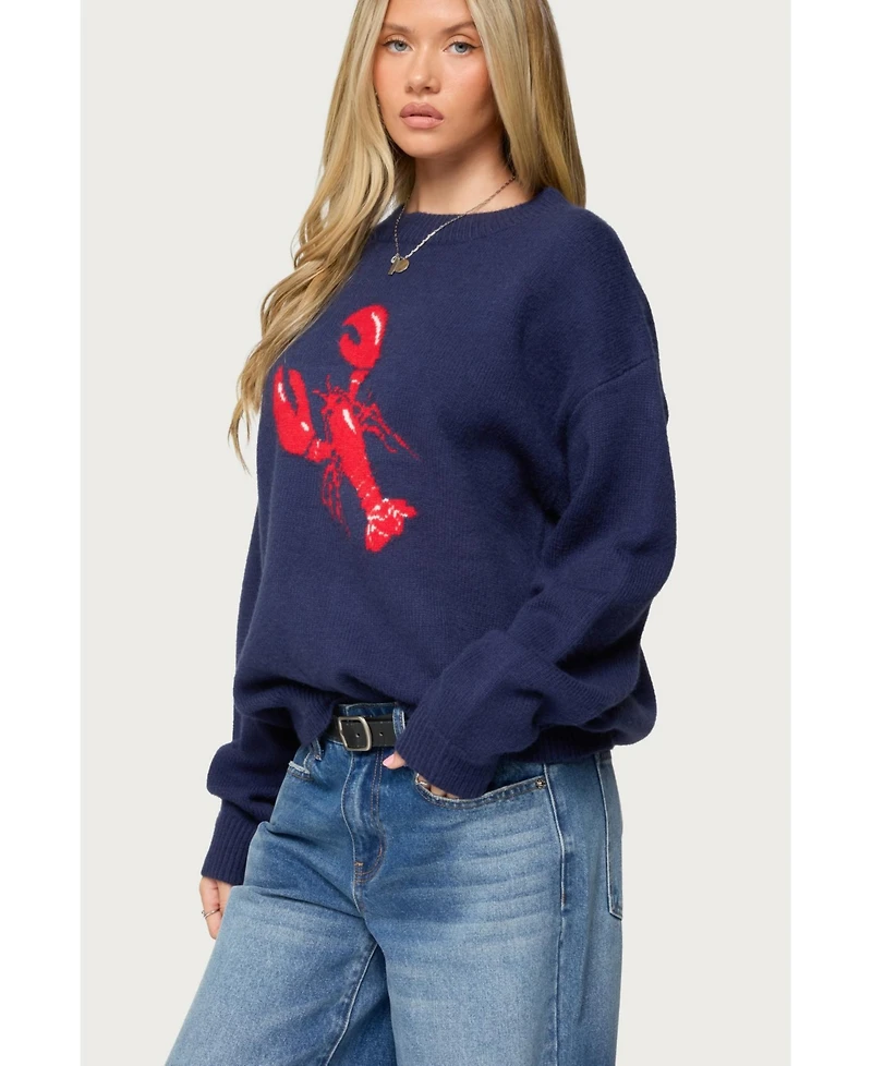 Edikted Women's Don'T Be Shellfish Knit Sweater