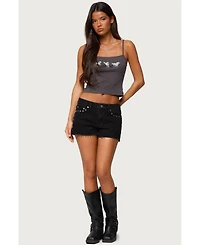 Edikted Womens Wild Horses Graphic Tank Top
