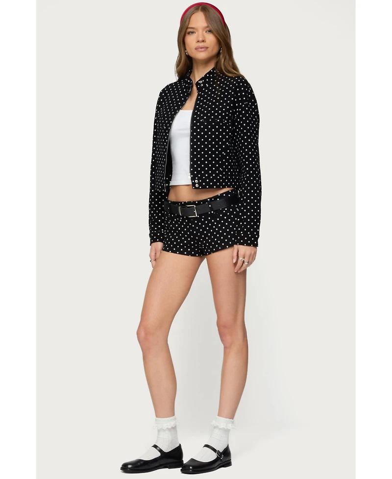 Edikted Women's Tabitha Polka Dot Jacket