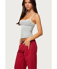 Edikted Women's Rhoda Contrast Polka Dot Tank Top