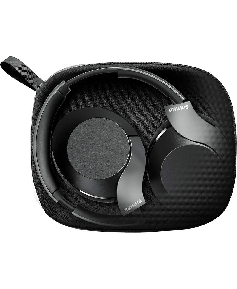 Philips Audio Performance, Active Noise Cancelling, Bluetooth 5.0 Over-Ear Headphones with Google Assistant (Black) TAPH805BK