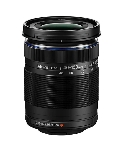 Om System M.Zuiko Digital Ed 40-150mm f/4-5.6 R Lens for Micro Four Thirds, Black