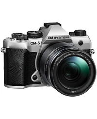 Om System Om-5 Mark Ii Mirrorless Camera, Silver with M.Zuiko Digital Ed 14-150mm f/4-5.6 Ii Lens